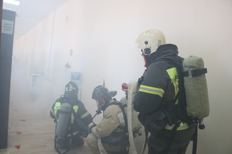 Пожарно-тактическое учение на предприятии ОП «Управленческий» 24.05.2023